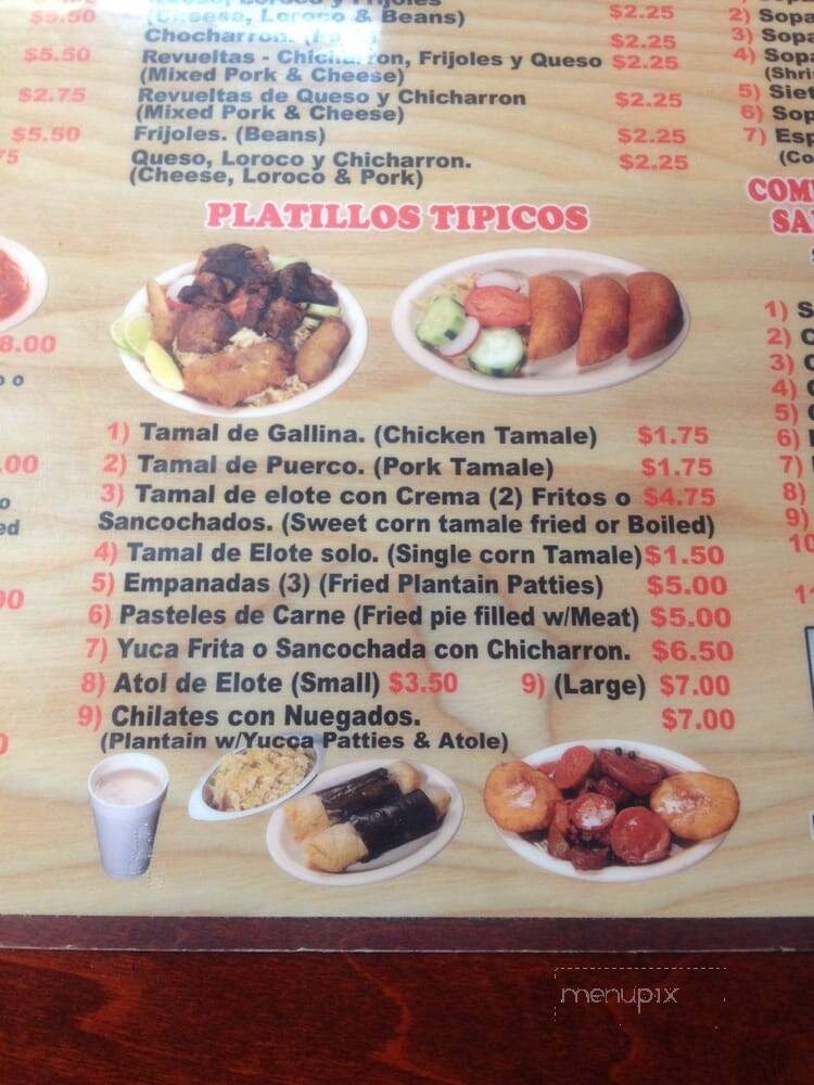Arcense Restaurant y Pupuseria - Lawndale, CA menu_pic