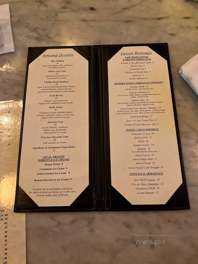 Ananda - Fulton, MD menu_pic
