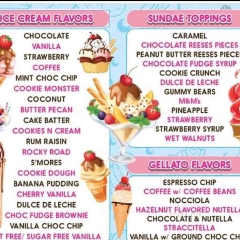 Cranberry Junction Ice Cream - Hackensack, NJ menu_pic