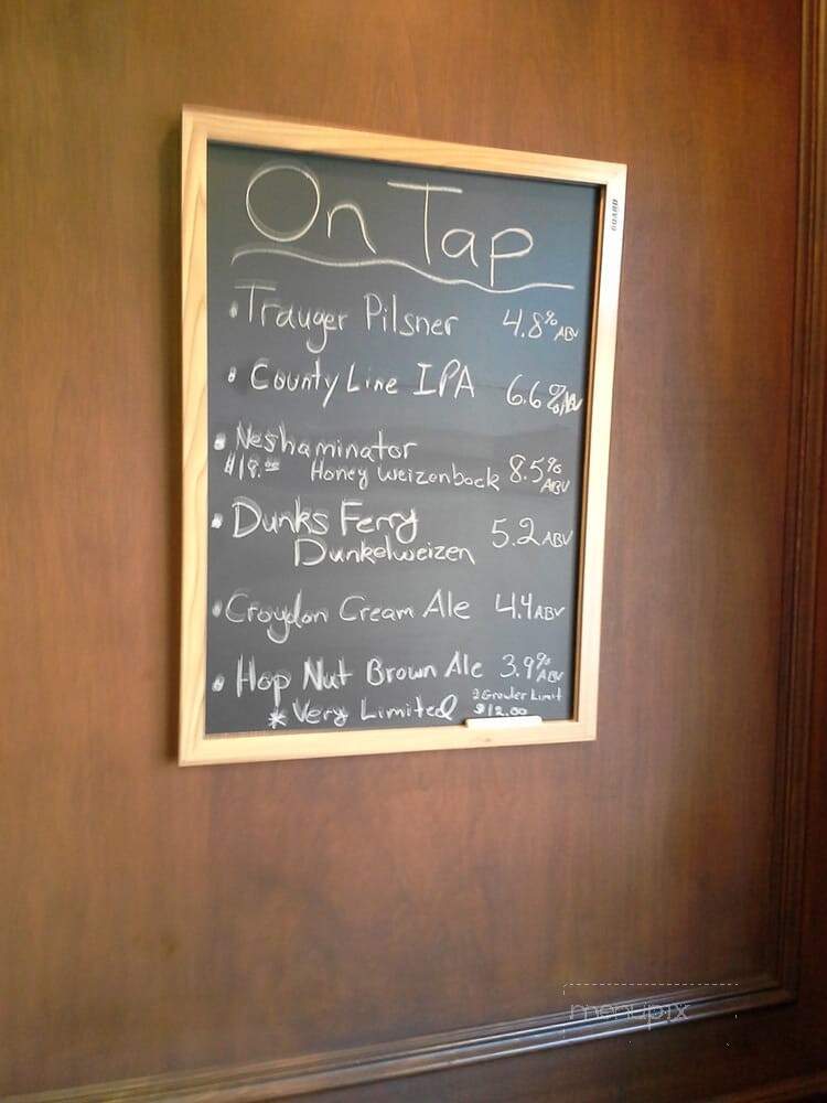 Neshaminy Creek Brewing Company - Croydon, PA menu_pic