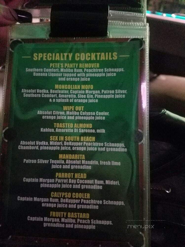 The Billiard Club - Miami Lakes, FL menu_pic