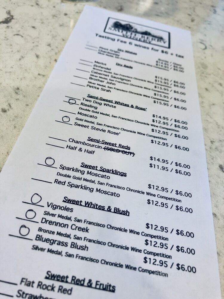 Smith-Berry Winery - New Castle, KY menu_pic