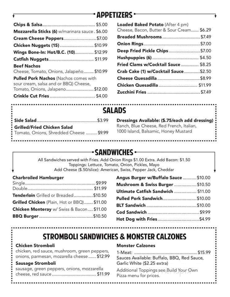 Port Hole Inn - Unionville, IN menu_pic