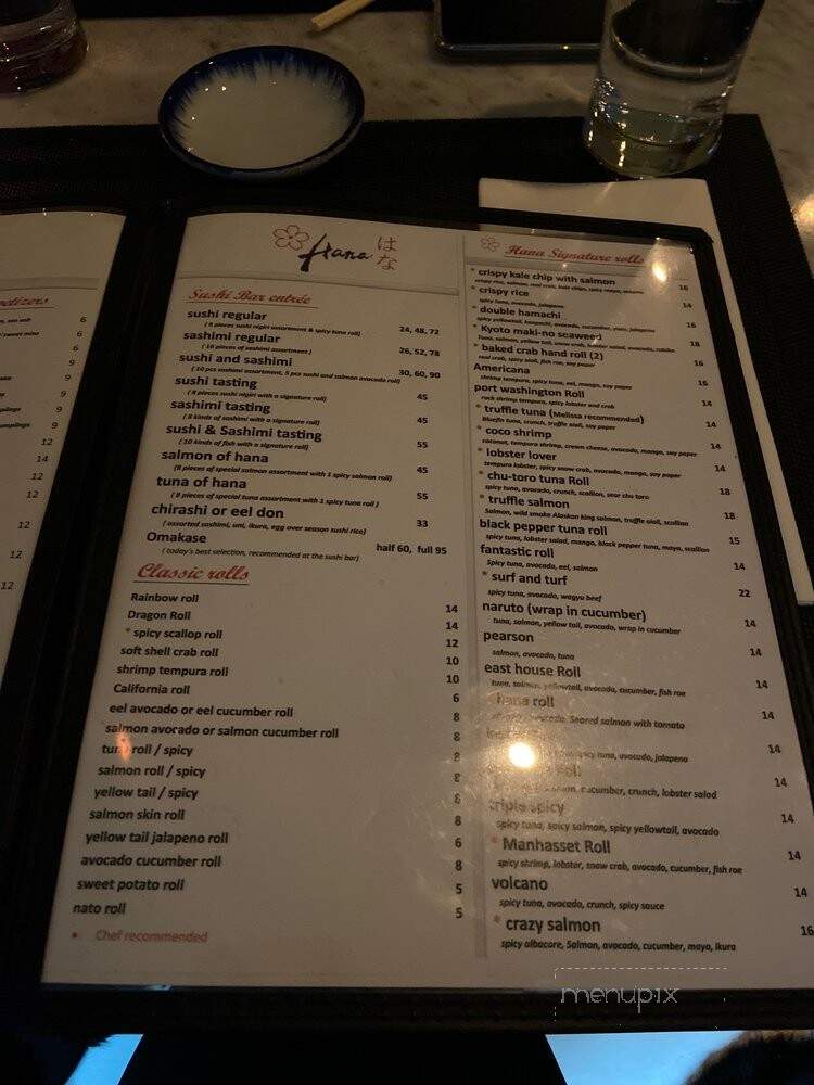 Hana Traditional Japanese Cuisine - Port Washington, NY menu_pic