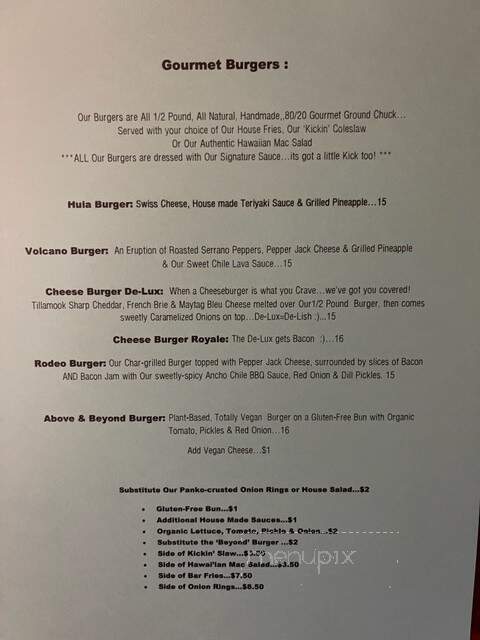 Quench Waterfront Kitchen & Bar - Port Townsend, WA menu_pic