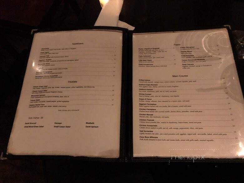 Toscana Italian Grill & Bar - Cooperstown, NY menu_pic