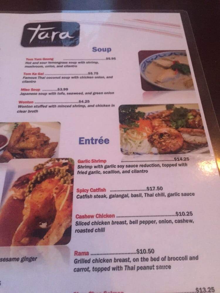 Tara Thai & Sushi - Saint Simons Island, GA menu_pic