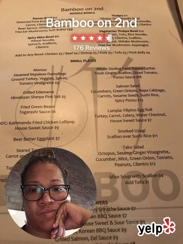 Bamboo on 2nd - Birmingham, AL menu_pic