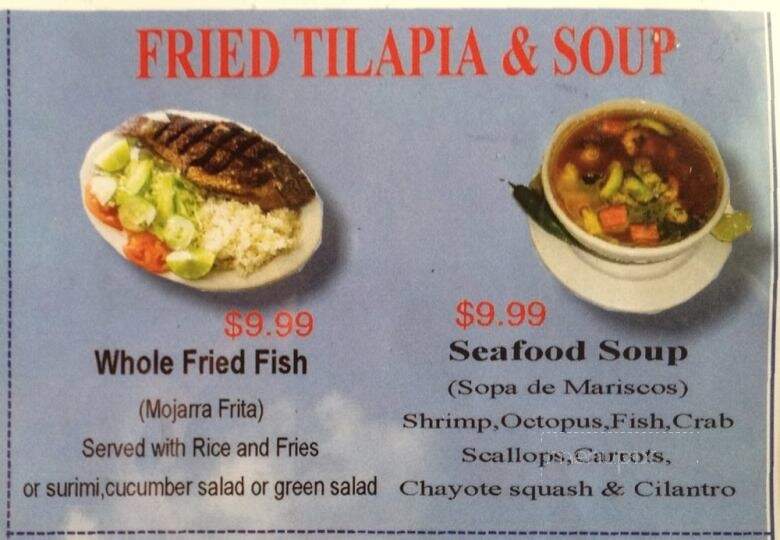 Mariscos Puerto Vallarta - Dalton, GA menu_pic