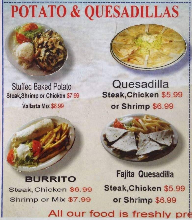 Mariscos Puerto Vallarta - Dalton, GA menu_pic