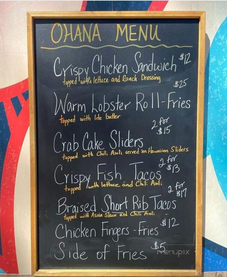 Ohana Grill - Lavallette, NJ menu_pic