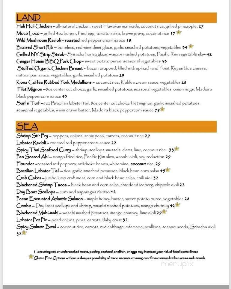 Ohana Grill - Lavallette, NJ menu_pic