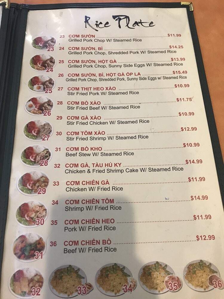 Pho Saigon - Redding, CA menu_pic