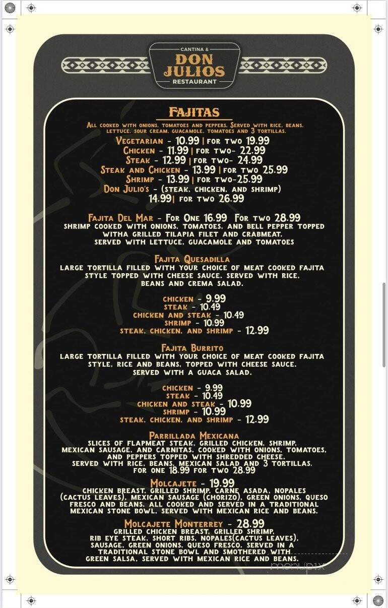 Don Jose Mexican Restaurant - Moultrie, GA menu_pic
