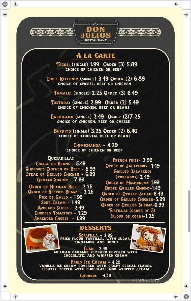 Don Jose Mexican Restaurant - Moultrie, GA menu_pic
