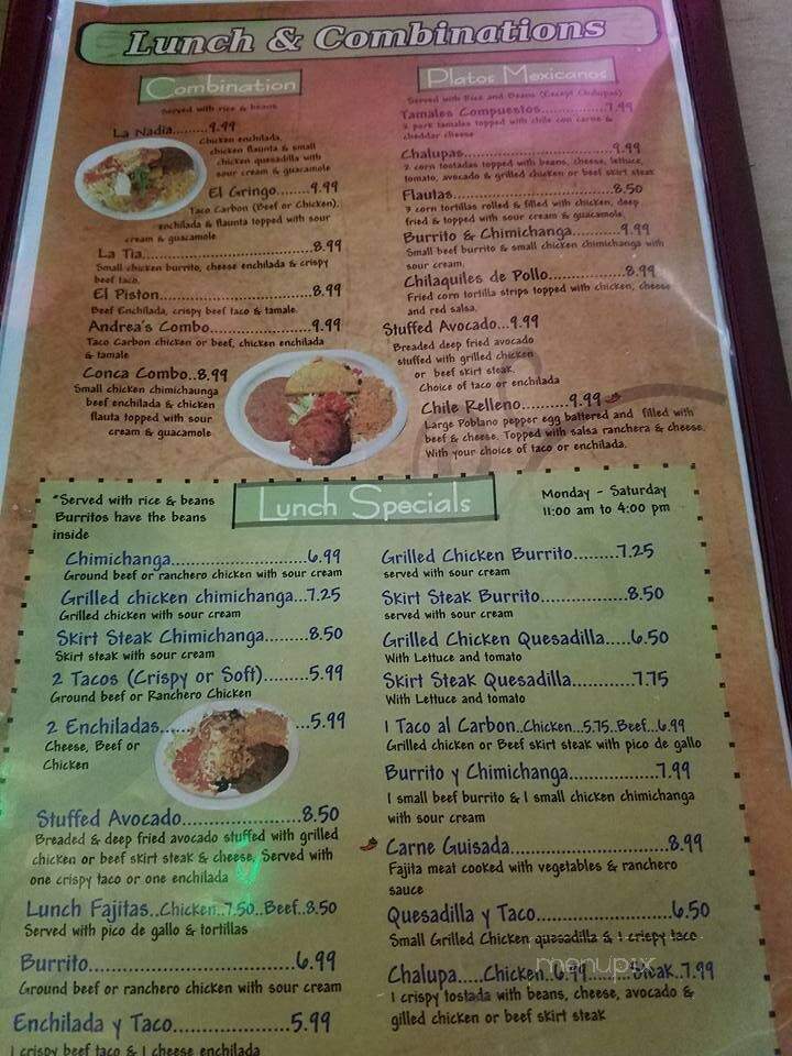 Los Bravos - Pooler, GA menu_pic