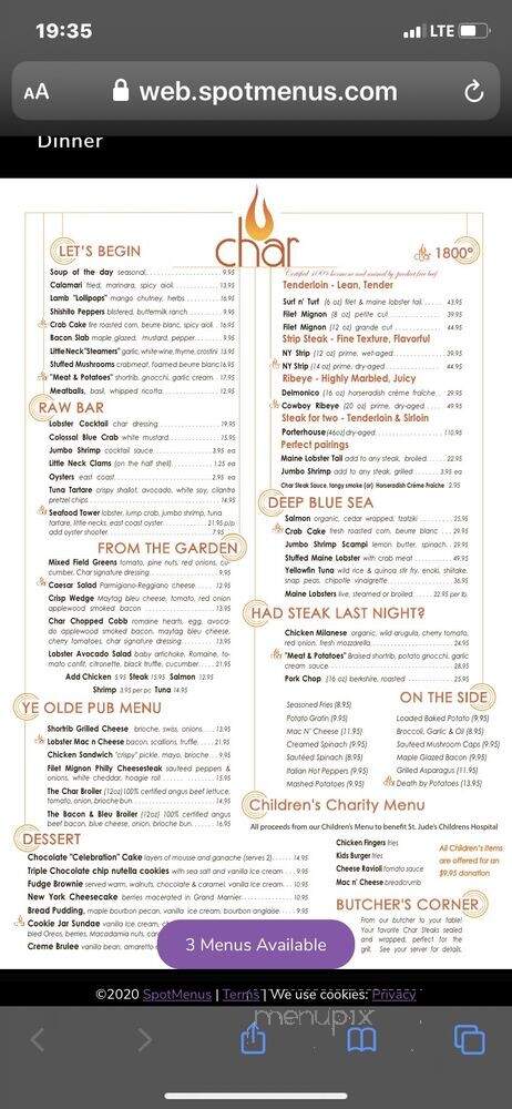 Char Steakhouse - Red Bank, NJ