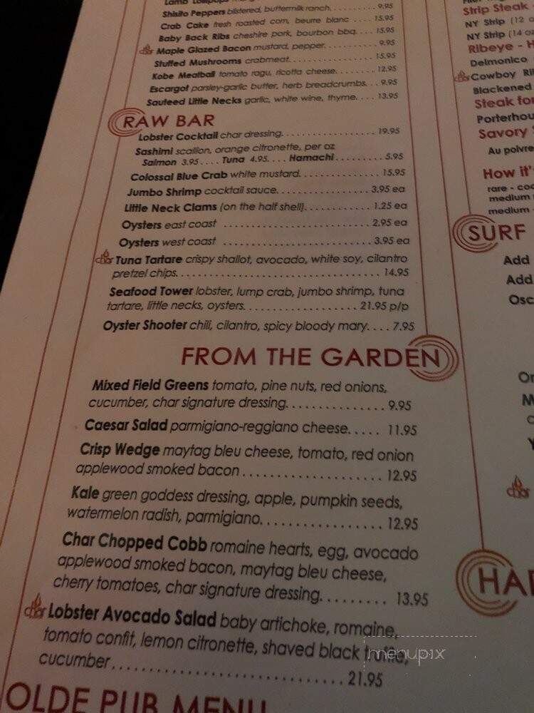 Char Steakhouse - Red Bank, NJ