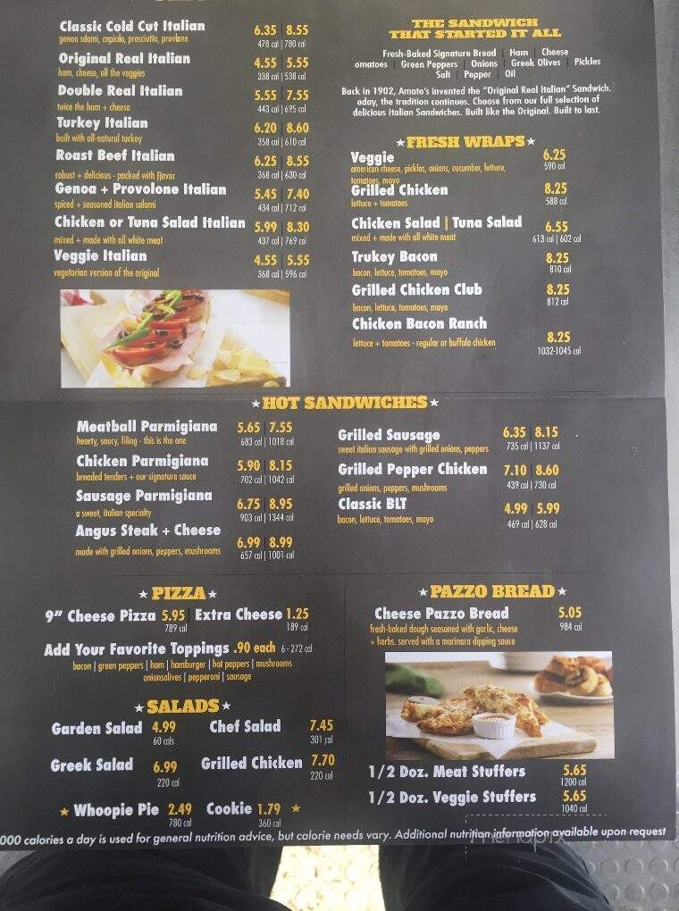 Amato's - Augusta, ME menu_pic