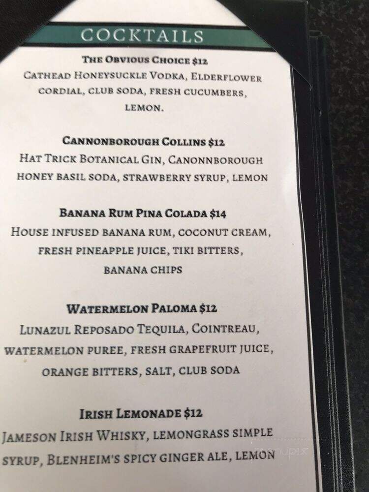 Republic Garden & Lounge - Charleston, SC menu_pic