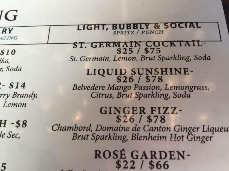 Republic Garden & Lounge - Charleston, SC menu_pic