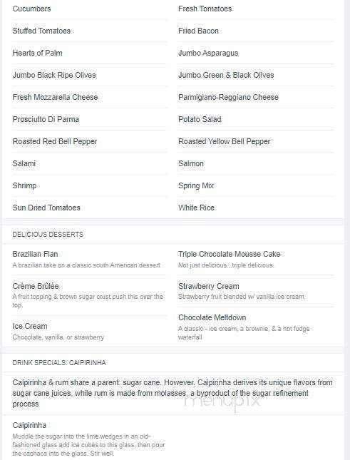 Espetus - Wilmington, NC menu_pic