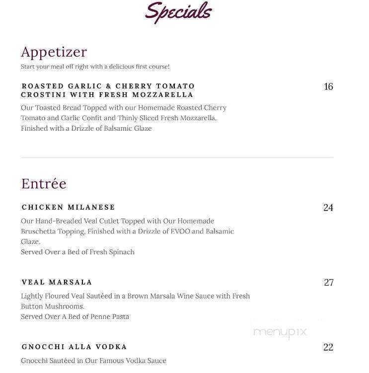 Amato's Ristorante and Pizzeria - Hobe Sound, FL menu_pic