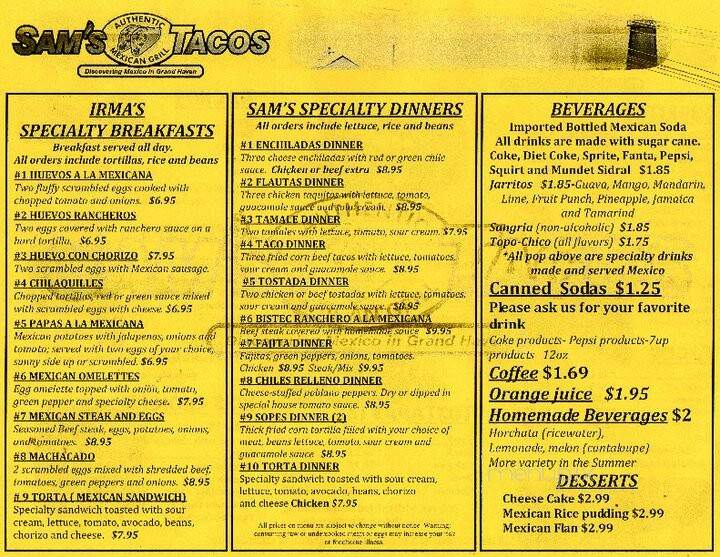 Sam's Tacos - Grand Haven, MI