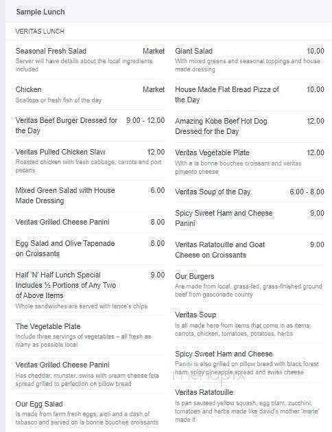 Veritas Gateway to Food and Wine - Ellisville, MO menu_pic