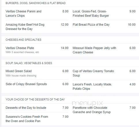 Veritas Gateway to Food and Wine - Ellisville, MO menu_pic