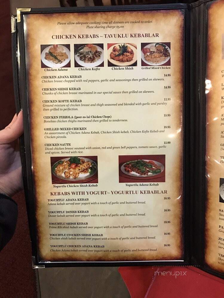 Saray Turkish Restaurant II - Springfield, MA menu_pic