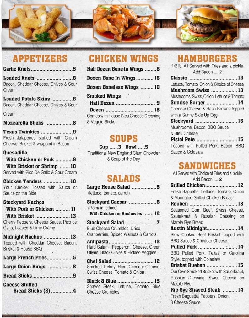 Rubbin Butts Bar-B-Q - Cobleskill, NY menu_pic