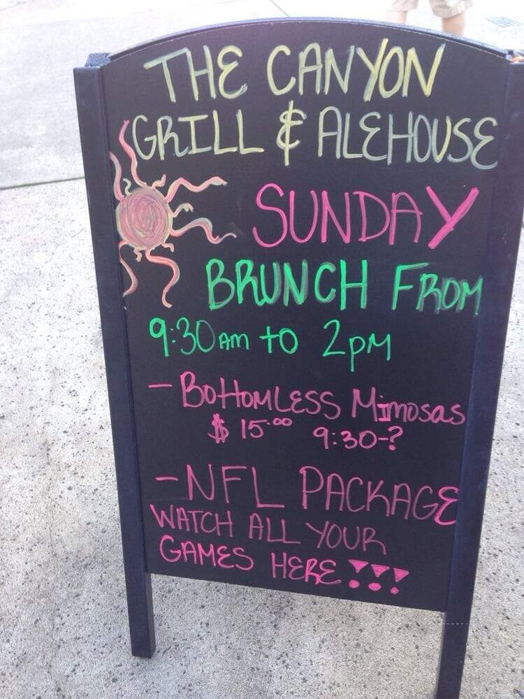Canyon Grill and Alehouse - Folsom, CA menu_pic