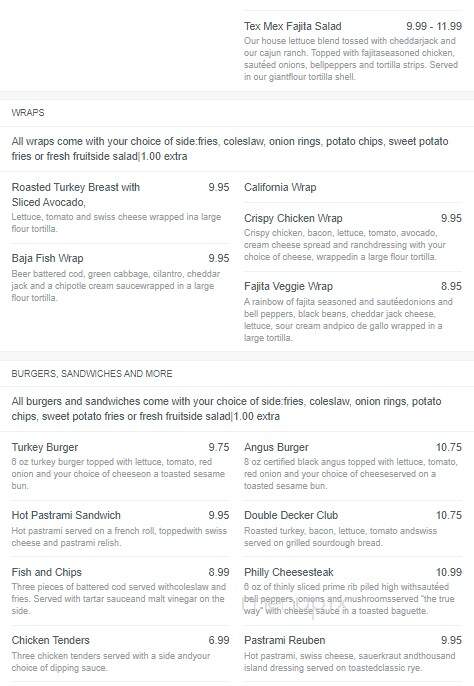 Rancho Vista Golf Course - Palmdale, CA menu_pic