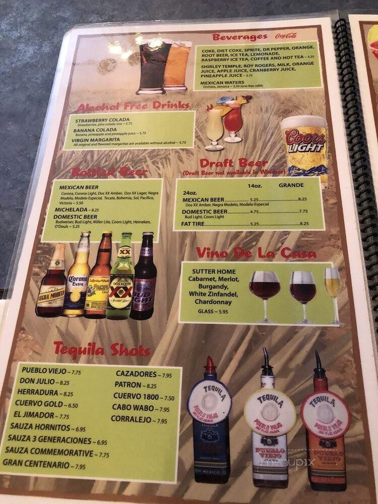 Pueblo Viejo - Windsor, CO menu_pic