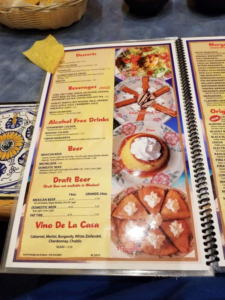 Pueblo Viejo - Windsor, CO menu_pic