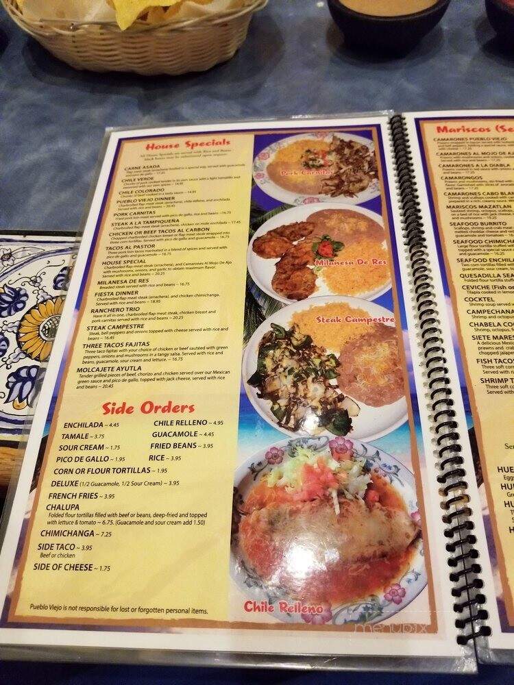 Pueblo Viejo - Windsor, CO menu_pic