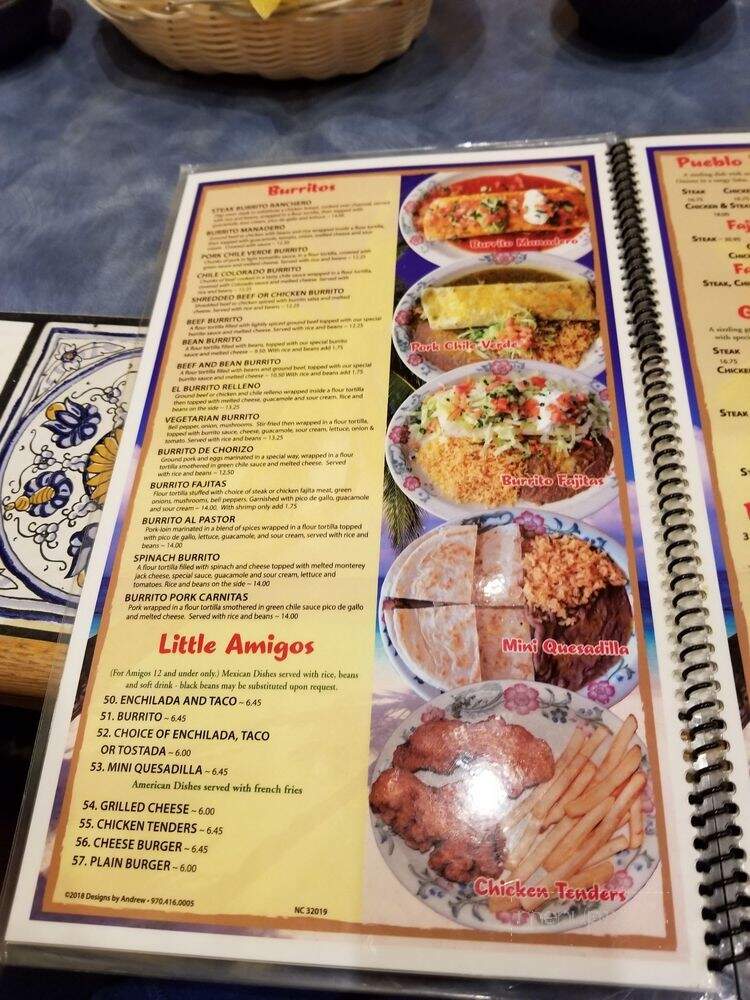 Pueblo Viejo - Windsor, CO menu_pic