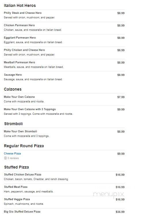 Giovanni's New York Pizza - Winter Haven, FL menu_pic