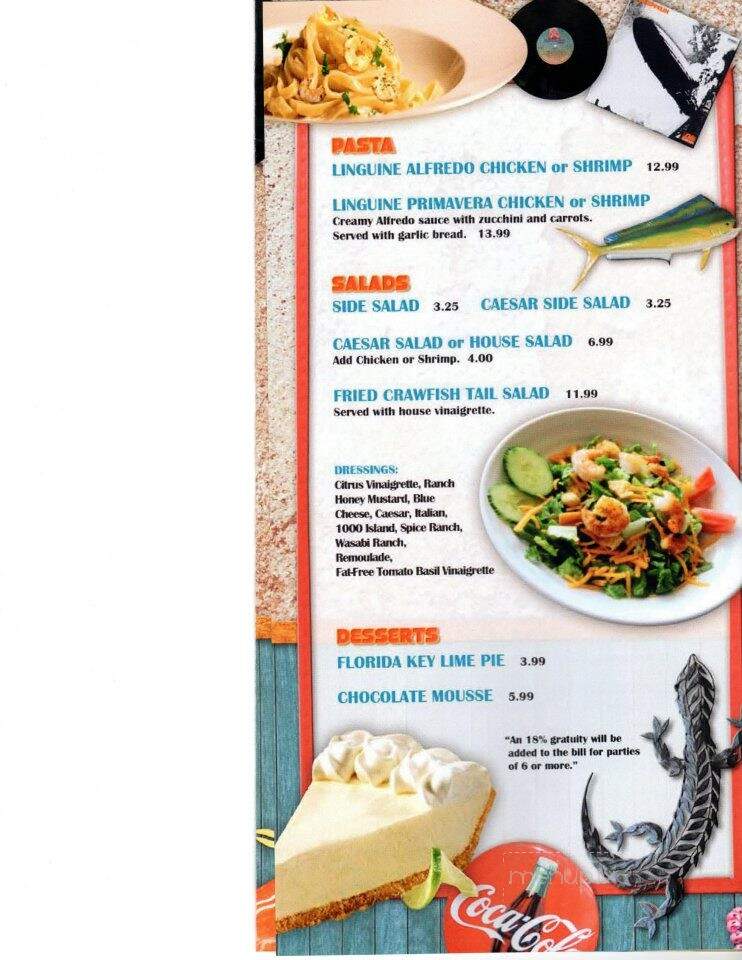 Steamboat Bar & Grill - Santa Rosa Beach, FL menu_pic