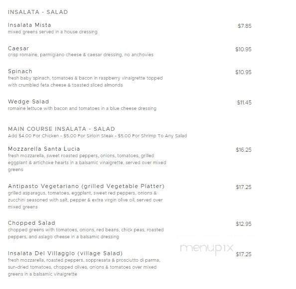 Calandra's IL Vecchio Cafe - Caldwell, NJ menu_pic