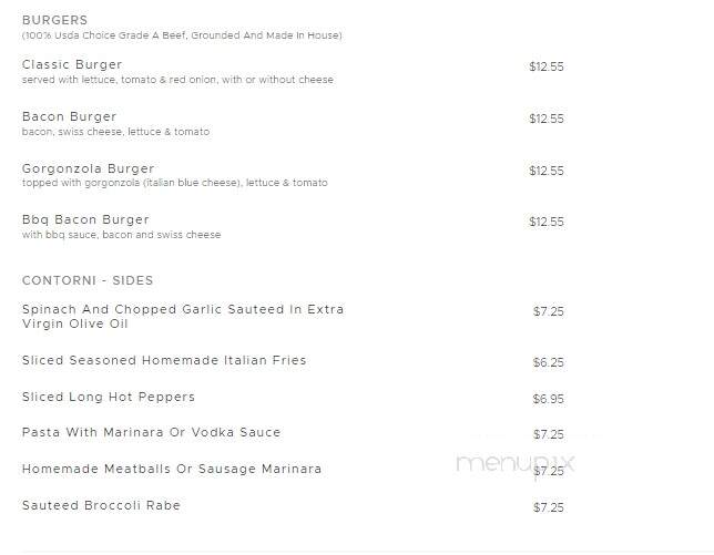 Calandra's IL Vecchio Cafe - Caldwell, NJ menu_pic