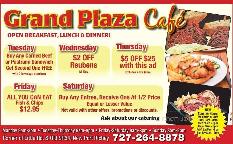 Grand Plaza Cafe - New Port Richey, FL