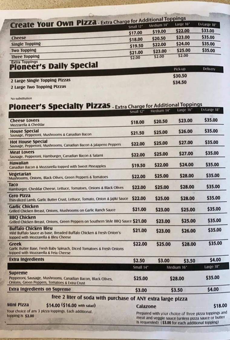 Pioneer Pizza - Wasilla, AK menu_pic