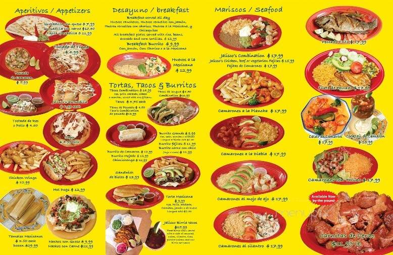Taqueria Jalisco #6 - Alice, TX menu_pic
