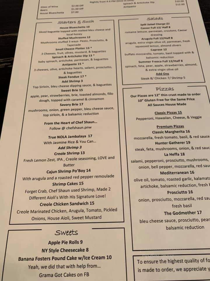 Left Bank - Spokane, WA menu_pic