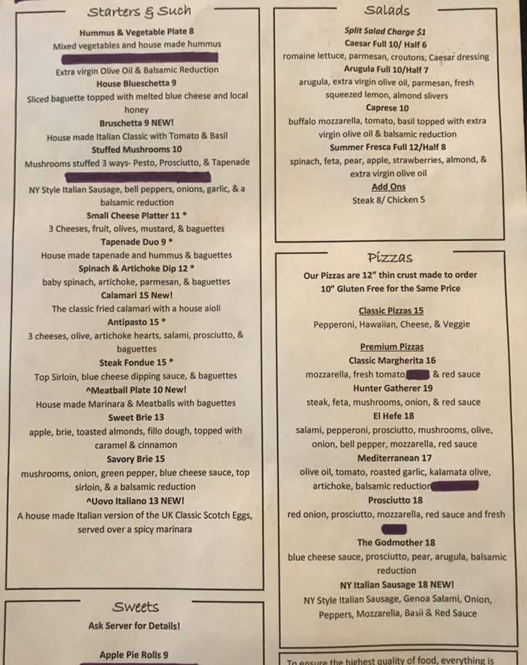 Left Bank - Spokane, WA menu_pic