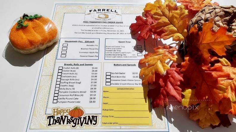 Farrell Family Organic Bread - Tulsa, OK menu_pic