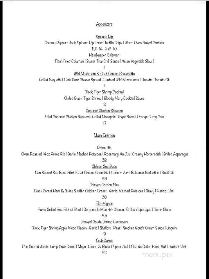 J. Corks - Greensburg, PA menu_pic