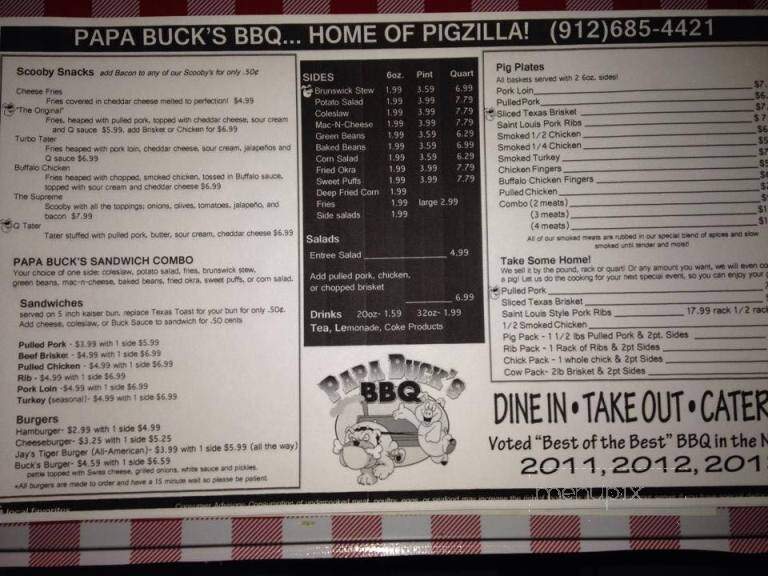 Papa Buck's BBQ - Metter, GA